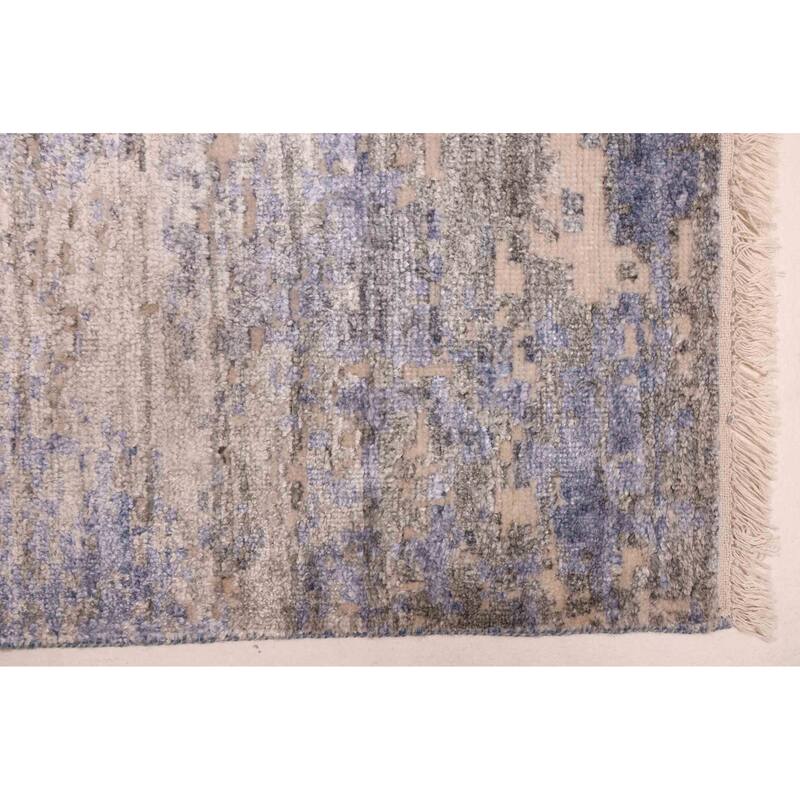 ECARPETGALLERY Hand-knotted Legacy Denim Blue Rug - 8'0 x 9'10