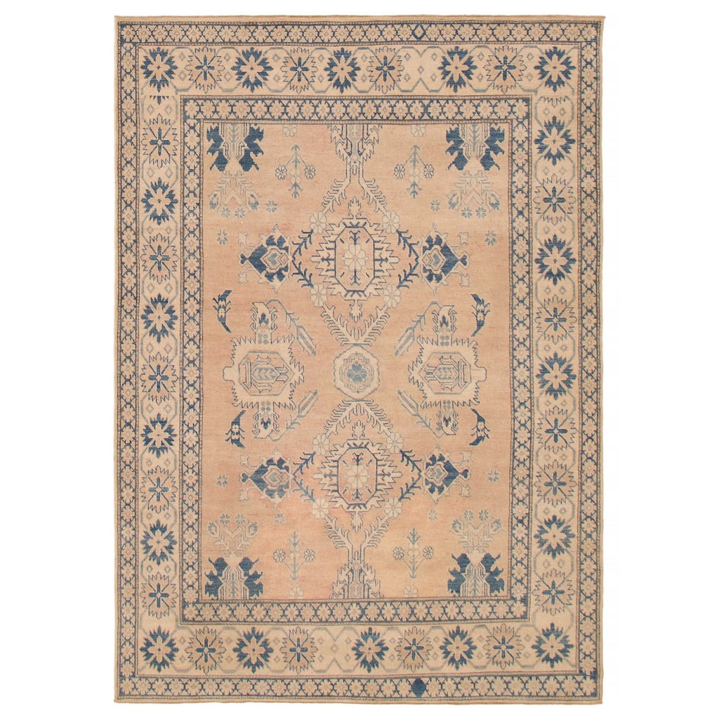 ECARPETGALLERY Hand-knotted Finest Ghazni Copper, Tan Wool Rug - 6'5 x 9'2