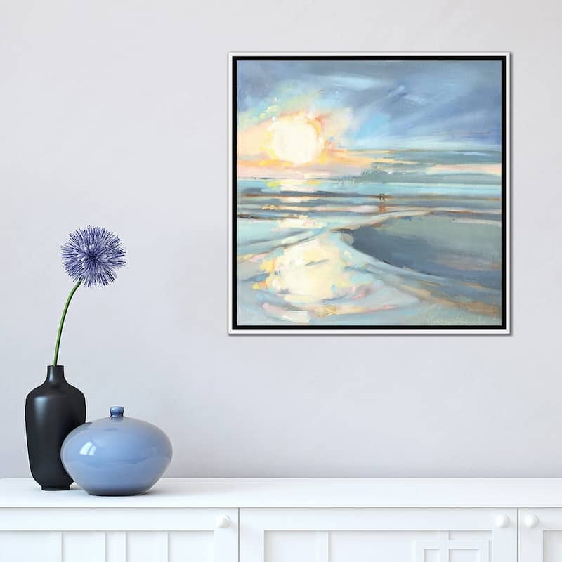 iCanvas "Eastern Lake Sunset" by Kathleen Broaderick Framed Canvas Print