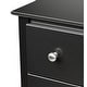 preview thumbnail 16 of 18, Broadway Black 2-drawer and Open Cubby Nightstand
