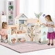 preview thumbnail 4 of 8, Gymax Wooden Corner Dollhouse Playset w/ 41 Pieces of Furniture and