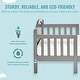 preview thumbnail 4 of 9, Dream On Me Portland 3 In 1 Convertible Toddler Bed in Steel Grey