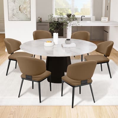 Dining Room Chairs Faux Leather Kitchen Chairs Set of 2