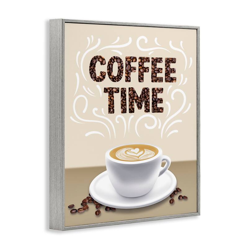 Stupell Traditional Coffee Time Brew Framed Giclee Art Design By Marcus Prime
