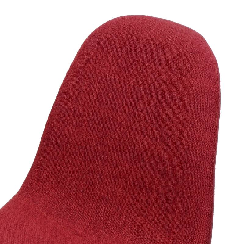 Fabric Dining Chair Set of 2 Round Back Accent Chairs Arc Lounge Chair