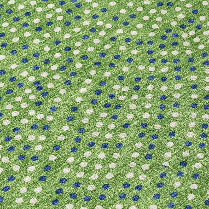 Machine Washable Indoor/ Outdoor Modern Dotty Chantille Rug