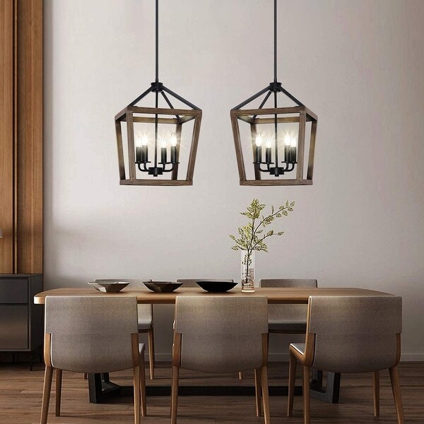 Adjustable Height Square Pendant Ceiling Hanging Light Fixture ...