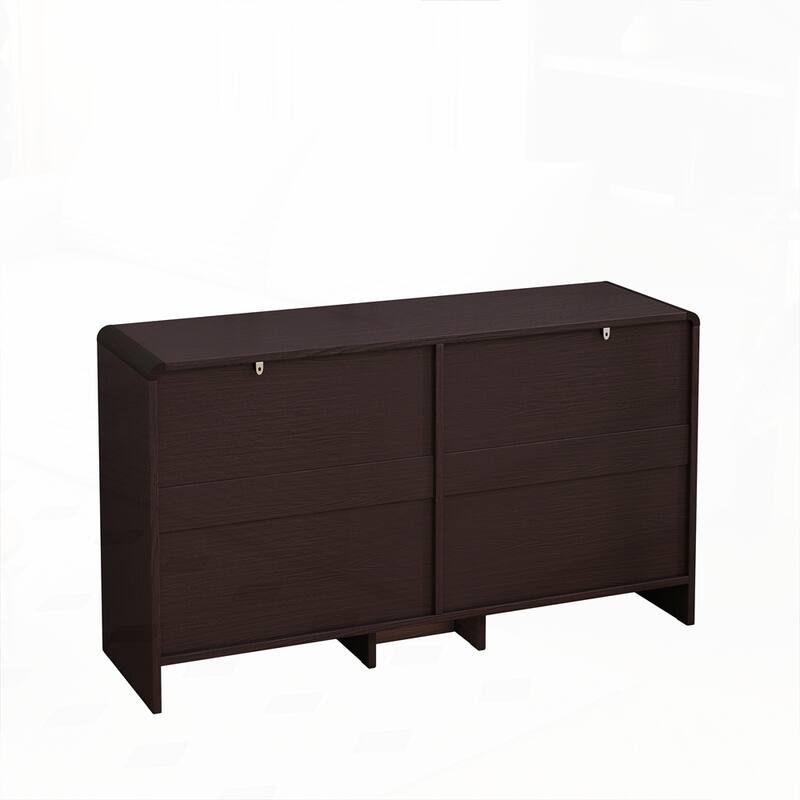 6-Drawers Rattan Storage Cabinet Rattan Drawer