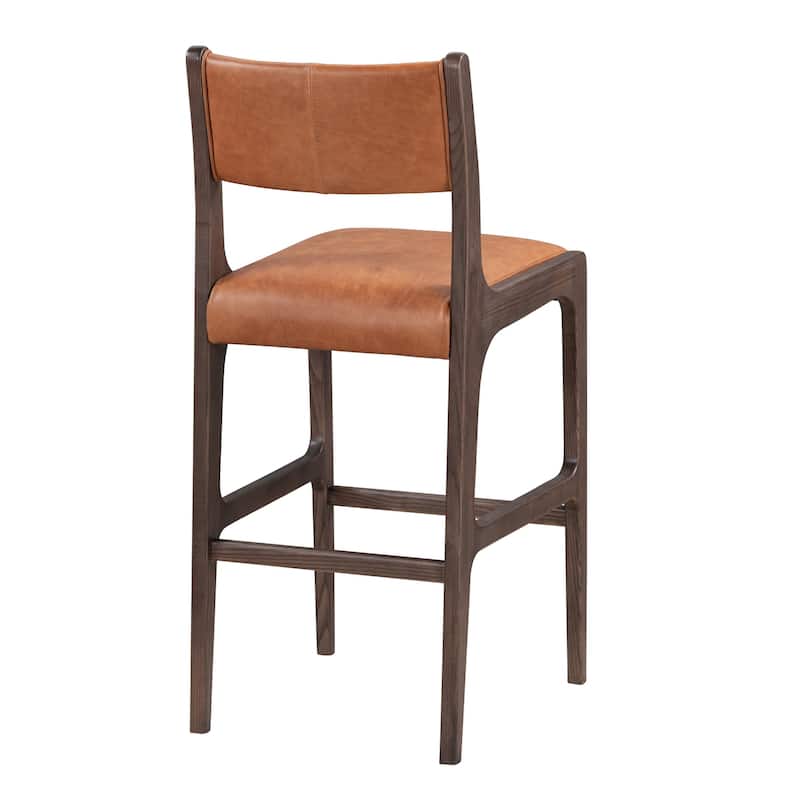 Classic Home Wayne Leather Stool