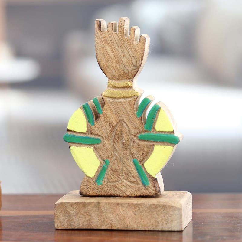 Novica Handmade Natures Prayer Wood Sculpture