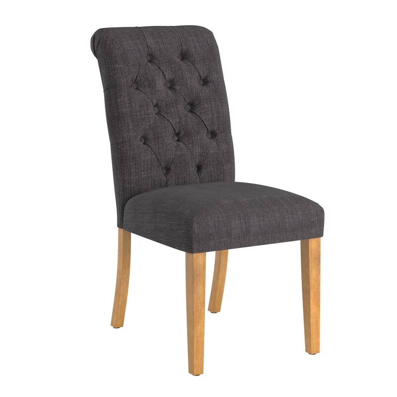 Benchwright Premium Tufted Rolled Back Parsons Chairs (Set of 2) by iNSPIRE Q Artisan