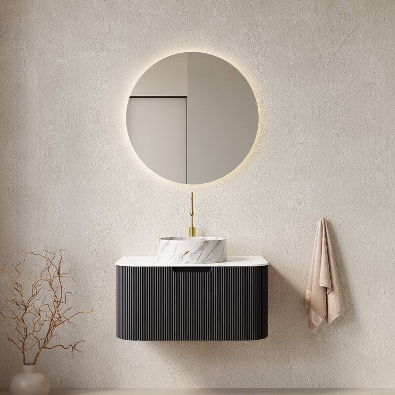 Wall Mounted Bathroom Vanity with Sink