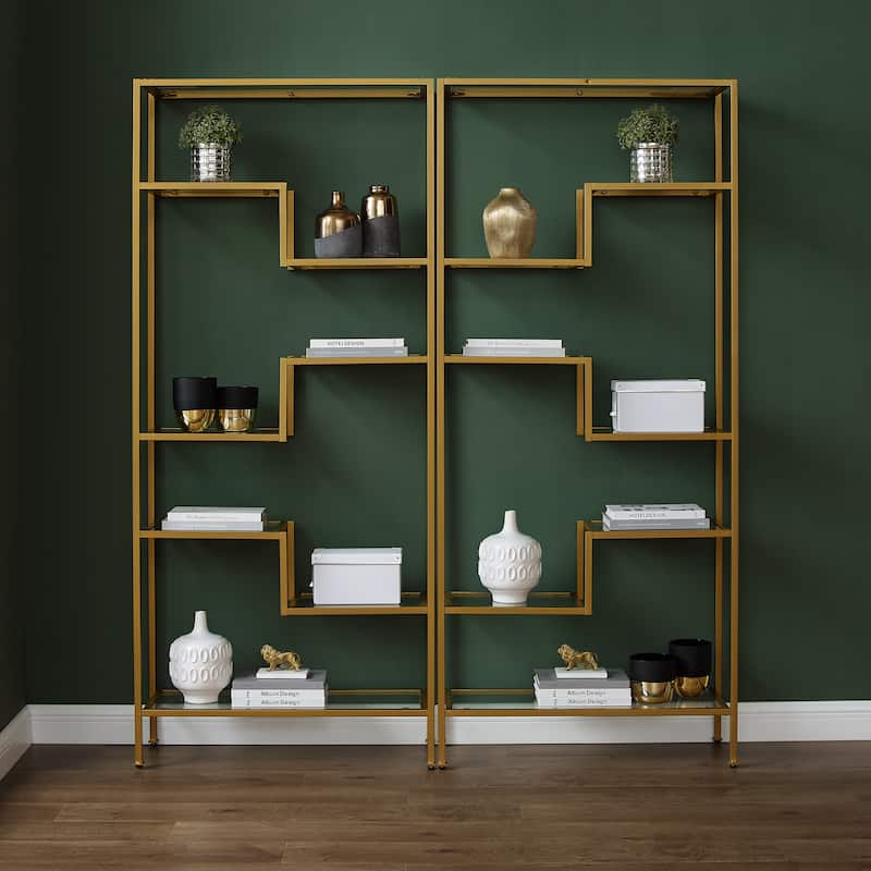 Crosley Sloane 2Pc Etagere Set - 12.5"x69.5"x78"