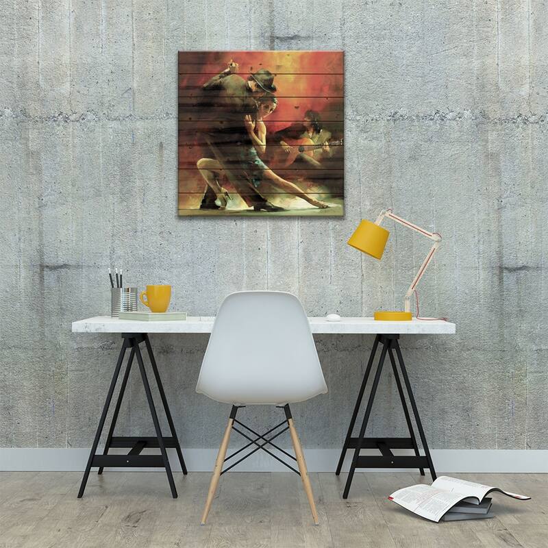 Tango Argentino III Print On Wood by Willem Haenraets - Multi-Color