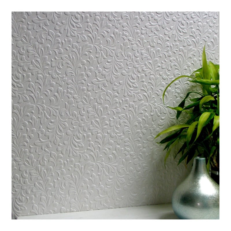 Brewster Wilton Paintable Anaglytpa Original Wallpaper - 20.5 x 396 x 0.025