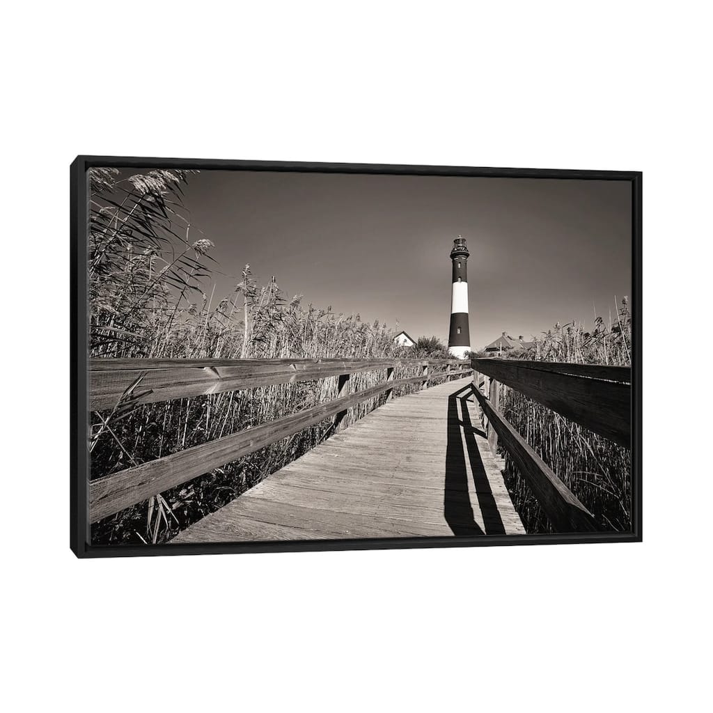 iCanvas "Fire Island Lighthouse, Long Island, New York" by George Oze Framed Canvas Print