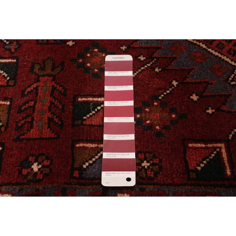 ECARPETGALLERY Hand-knotted Anadol Red Wool Rug - 3'6 x 9'4