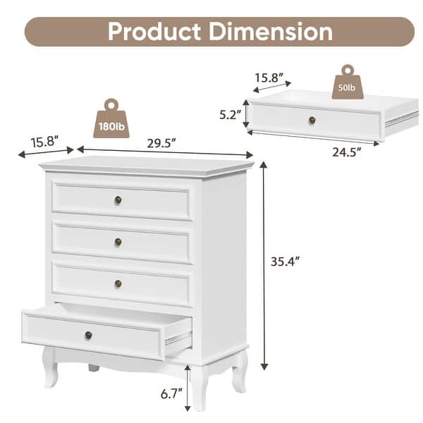 Blane 4 Drawer 30" W Dresser - Bed Bath & Beyond - 41676378
