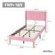 preview thumbnail 22 of 91, Caxkun Upholstered Platform Bed Frame with Wingback headboard