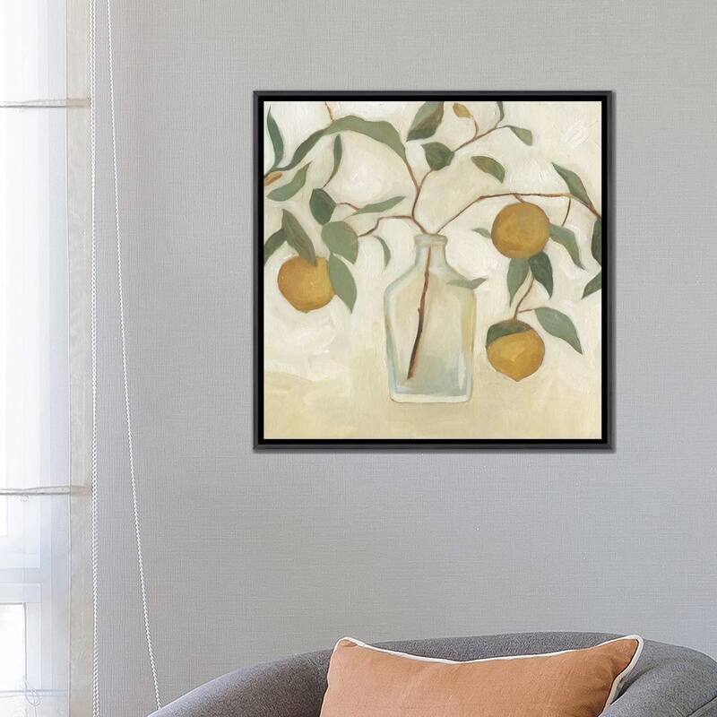 iCanvas "Greenery Still Life I" by Emma Scarvey Framed