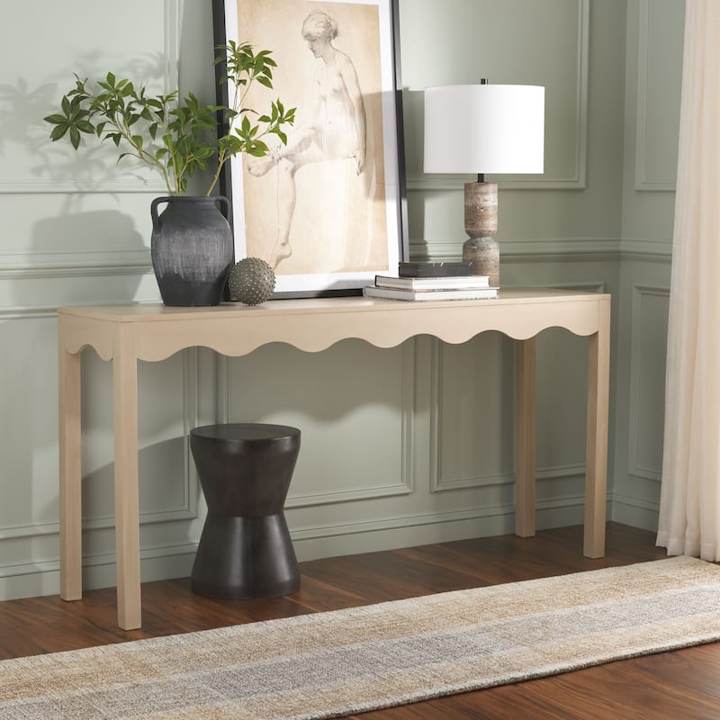 SAFAVIEH Lilith Wavy Console Table - 63"W x 16"D x 32"H - Natural