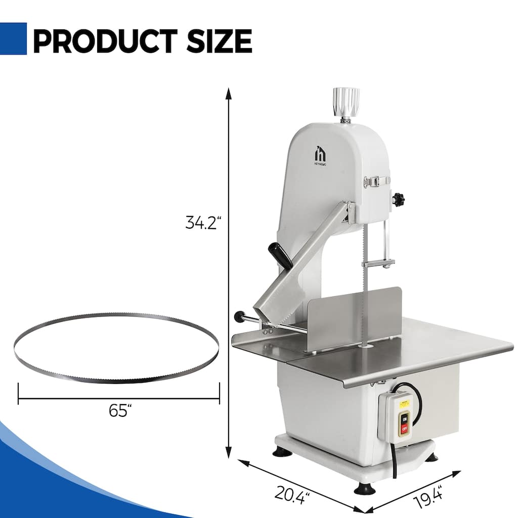 1500W Electric Meat Bandsaw - 33.46'' x 20.08''