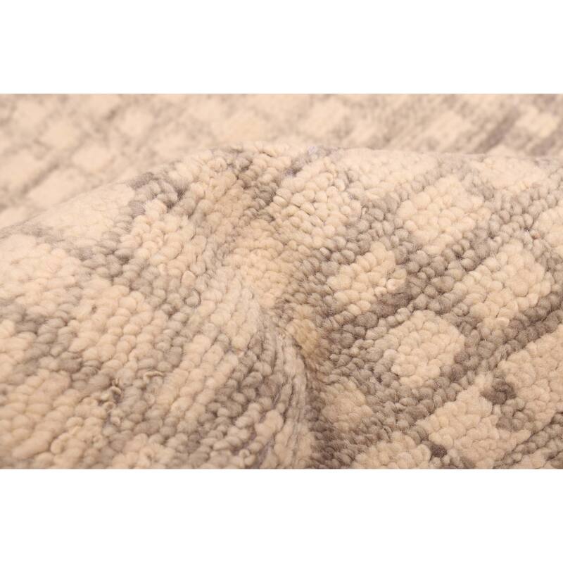 ECARPETGALLERY Hand-knotted Tangier Ivory Wool Rug - 5'7 x 8'2