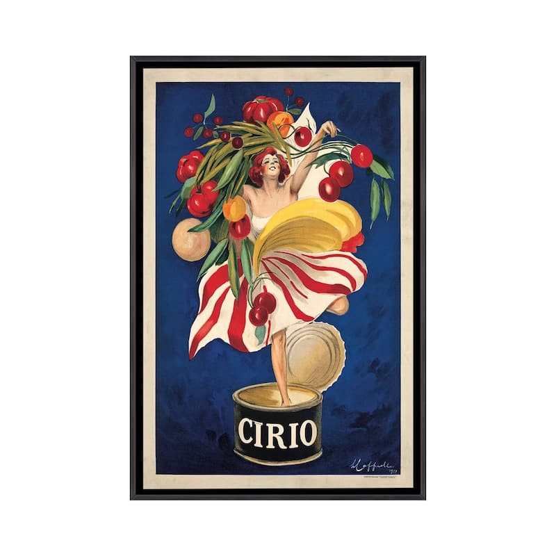 iCanvas "Cirio" by Leonetto Cappiello Framed - Ebony - 40x26