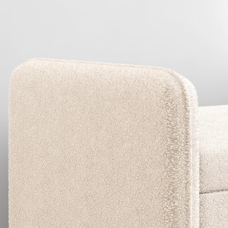 Teddy velvet storage stool, ,with storage space