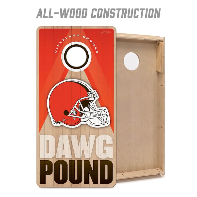 Cleveland Browns NFL 2x4 Professional Cornhole Board Set