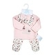 preview thumbnail 2 of 3, Baby Girls 3 Piece Lightly Quilted Itty Bitty Layette Set, Pink Floral