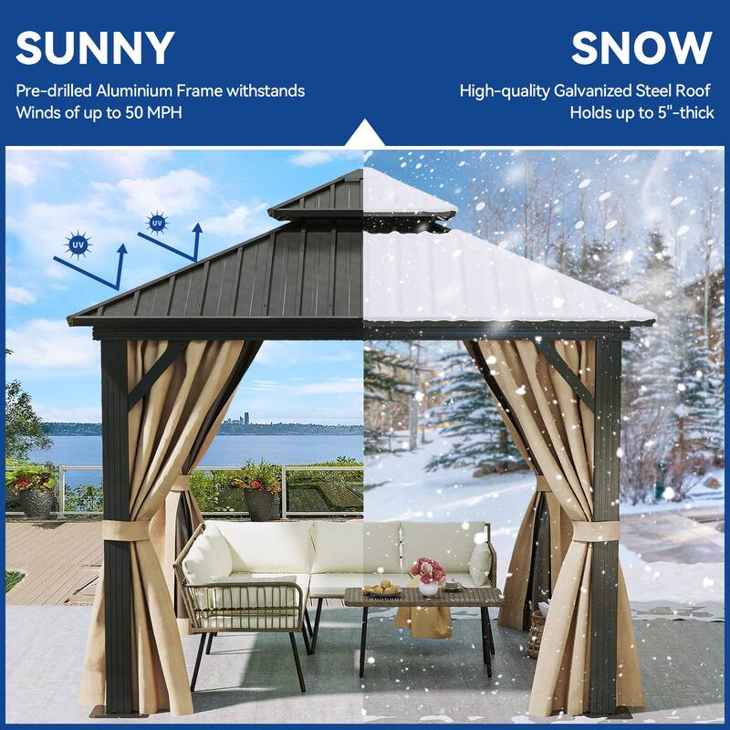 Outdoor Metal Canopy Gazebo