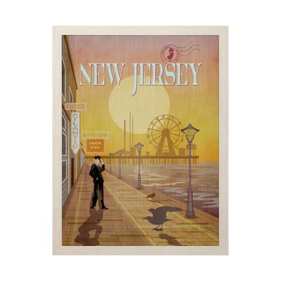 New Jersey Go (L) Framed Art Print