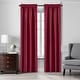 preview thumbnail 14 of 16, Colette Faux Silk Blackout Window Curtain 52"x84" - Red