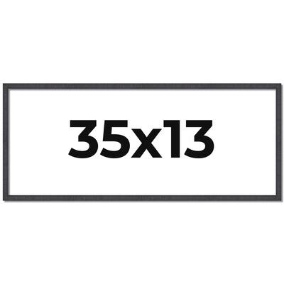 35x13 Frame Brown Picture Frame - Complete Modern Photo Frame Includes
