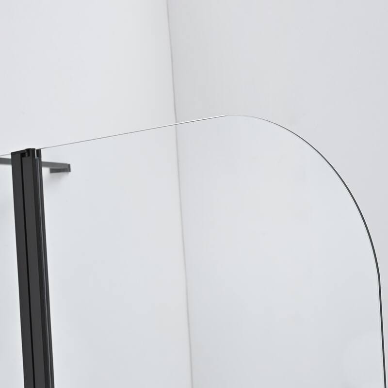 Canteras 39" x 55" H Hinged Frameless Tub Door