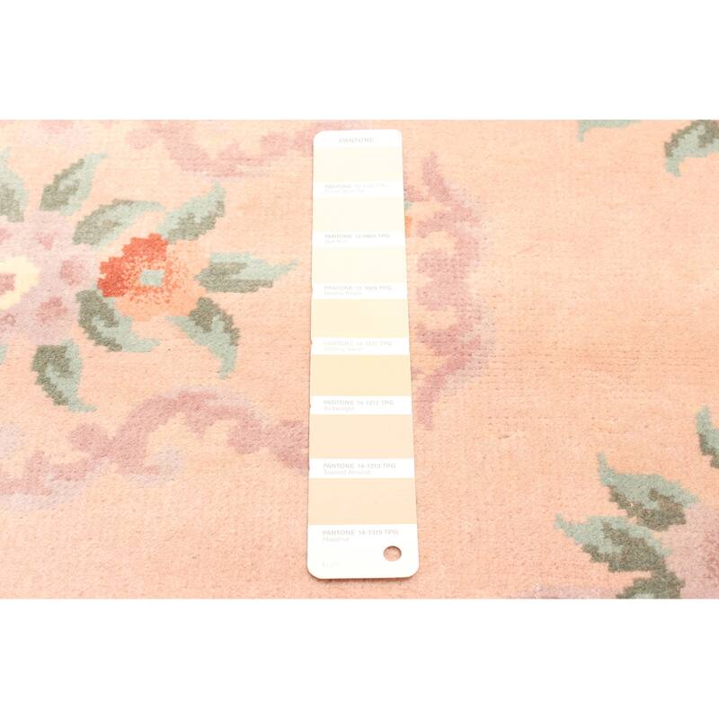 ECARPETGALLERY Hand-knotted Aubusson Tan Wool Rug - 2'3 x 4'6