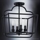 preview thumbnail 4 of 6, Luxury Classic Ceiling, 14.75"H x 14"W, with Traditional Style, Matte Black, by Urban Ambiance - 14.75"H x 14.00"W x 12.75"Dep