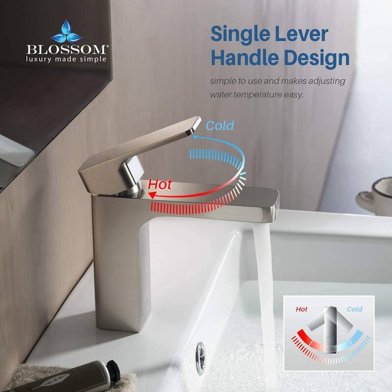 Blossom Stainless Steel Bathroom Sink Faucet