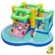 preview thumbnail 3 of 7, Inflatable Bounce House with Slide and Splash Pooland and 680W Blower - 13 x 12.8 x 6.2 ft
