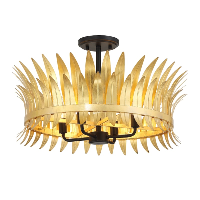 Savoy House 6-7900-4 Ensley 4 Light 20" Wide LED Semi-Flush Drum