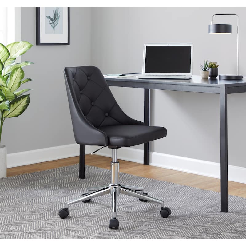 Silver Orchid Ockelbo Adjustable Office Chair with 5-Star Caster Base