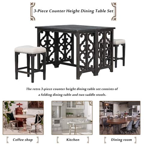 3-Piece Retro Dining Set
