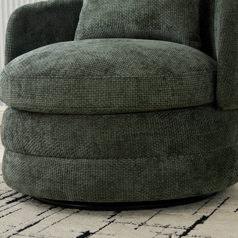 30"W Modern Upholstered Armchair,Accent Chair with a Pillow