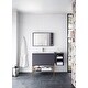 preview thumbnail 10 of 31, James Martin Vanities Milan 35.4" Single Vanity, Modern Gray with Composite Stone Top