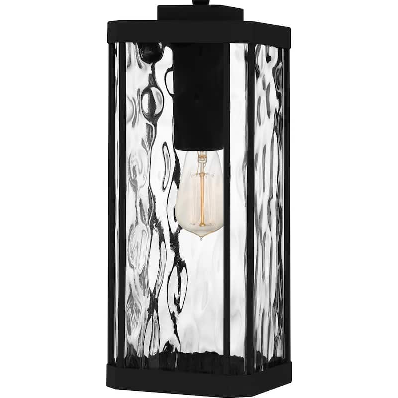 Balchier 1-Light Outdoor Hanging Lantern in Matte Black