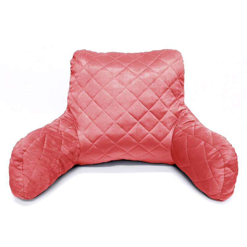 Velvet Do-It-Yourself Bedrest Reading Pillow Cover and Filling