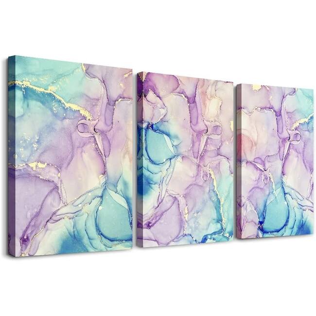 Wall Art - 3 Piece Abstract Canvas Prints - 12 x 16