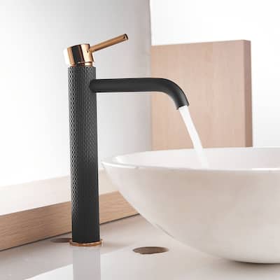 11-inch Tall Single Hole Bathroom Sink Vessel Faucet