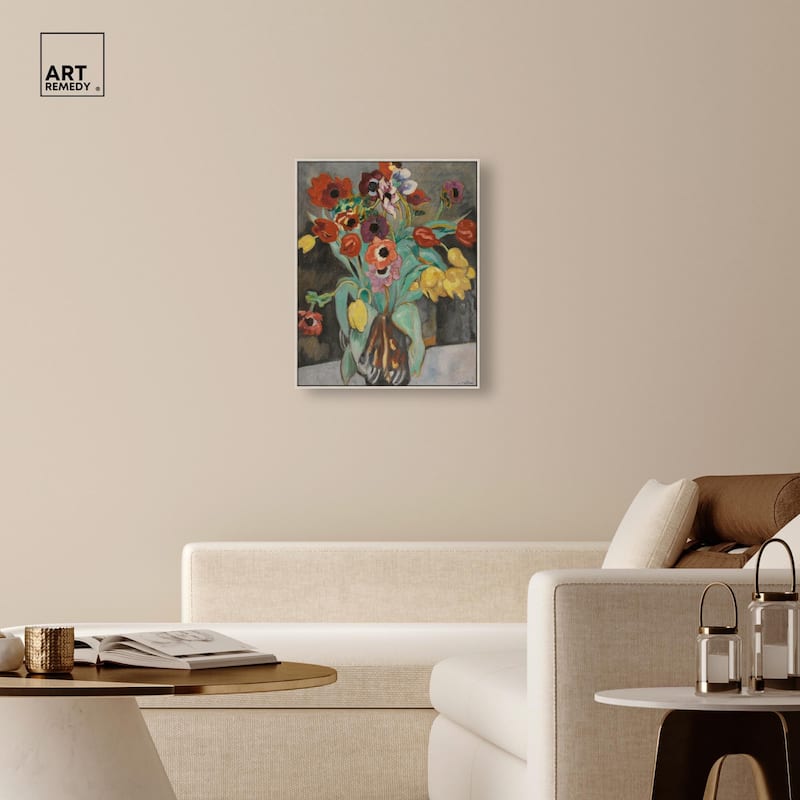 Valtat Anemones Tulipes Canvas by Art Remedy